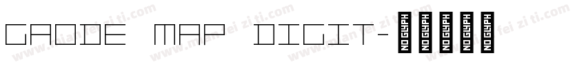 Gaode Map Digit字体转换